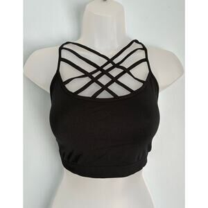 Zenana Outfitters Bralette Strappy Black